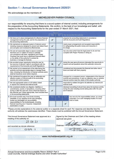 2021 Annual Governance Statement