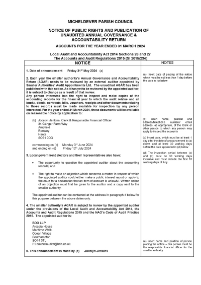 2024 Notice of Public Rights