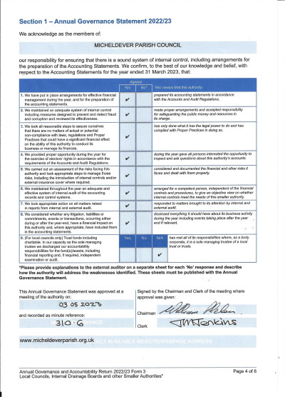 2023 Annual Governance Statement